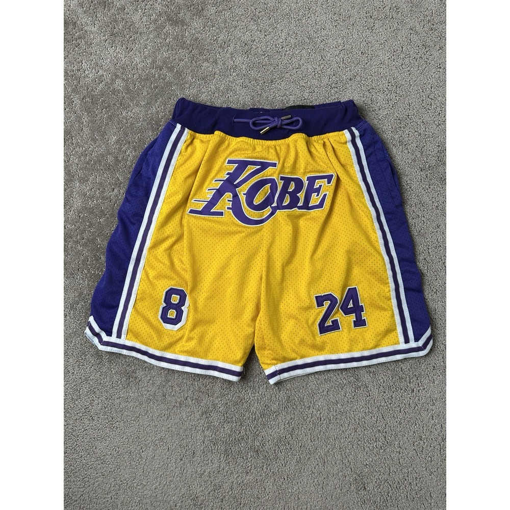 Mens Shorts NBA‎ #24 Kobe Bryant Los Angeles Lakers 1996-1997 Just&Don, Size L